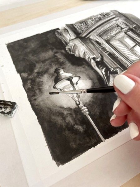 Annika Siems bei der Arbeit