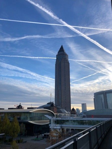 Morgenstimmung auf der Buchmesse.