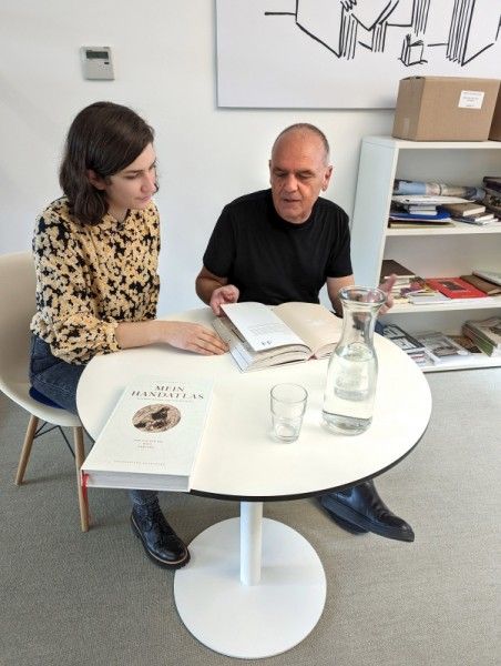 Marlen Heislitz und Arnold Mario Dall'O im Gespräch